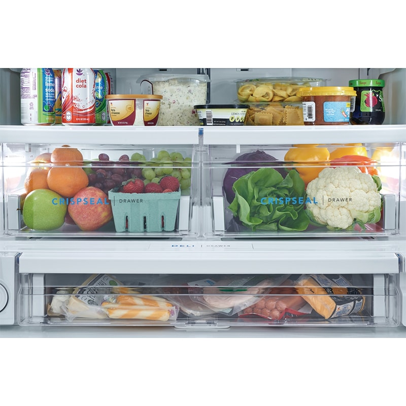 Frigidaire 36 in. 22.6 cu. ft. Counter Depth French Door Refrigerator with Ice & Water Dispenser - Stainless Steel, , hires