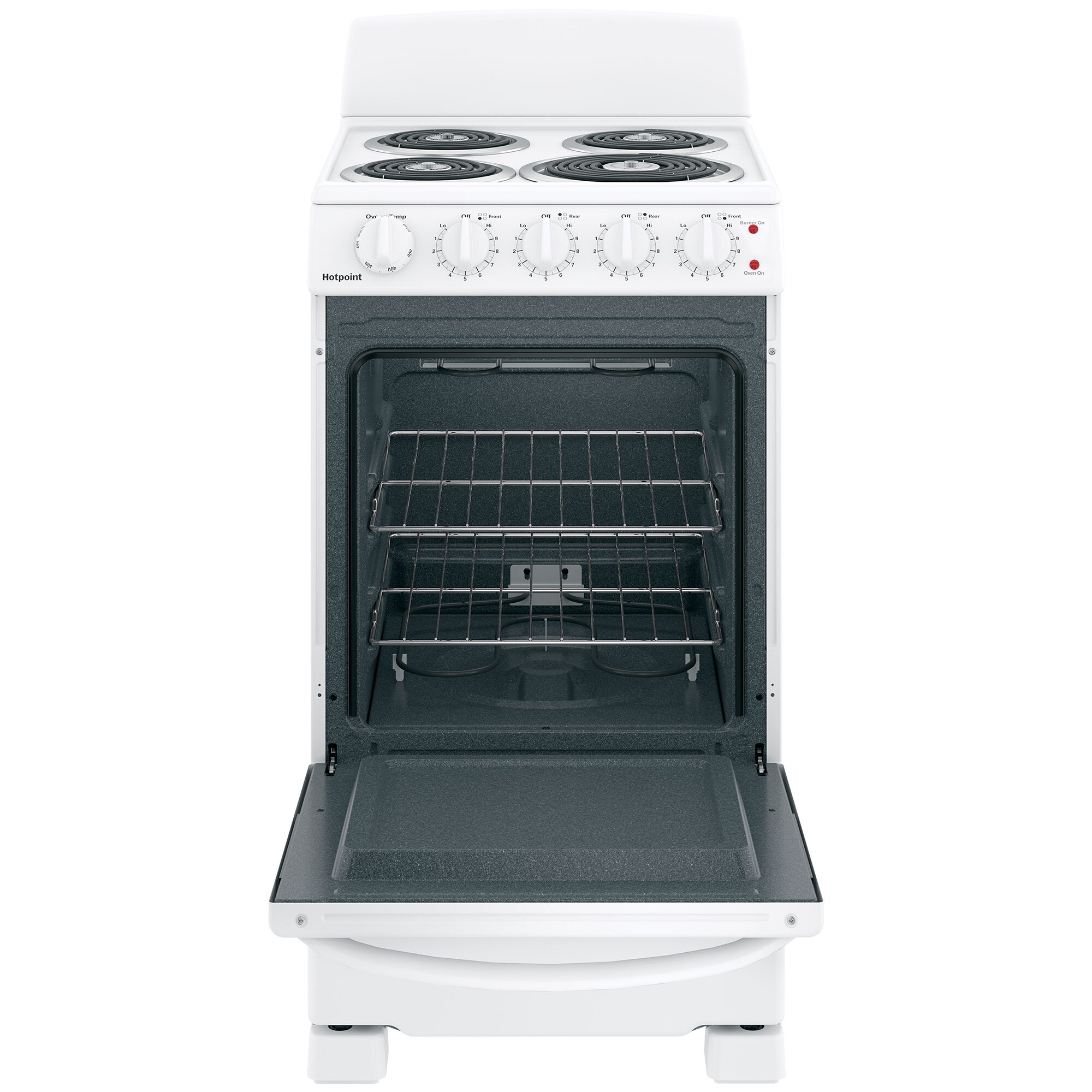 Hotpoint 20 in. 2.3 cu. ft. Electric Range with Coil Burners - White, , hires