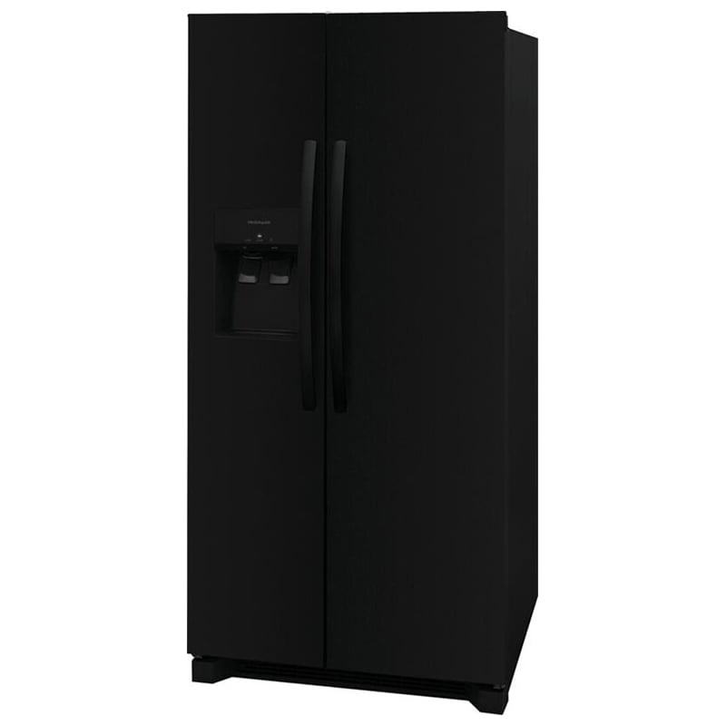 Frigidaire 33 in. 22.3 cu. ft. Side by Side Refrigerator with Ice & Water Dispenser - Black, Black, hires