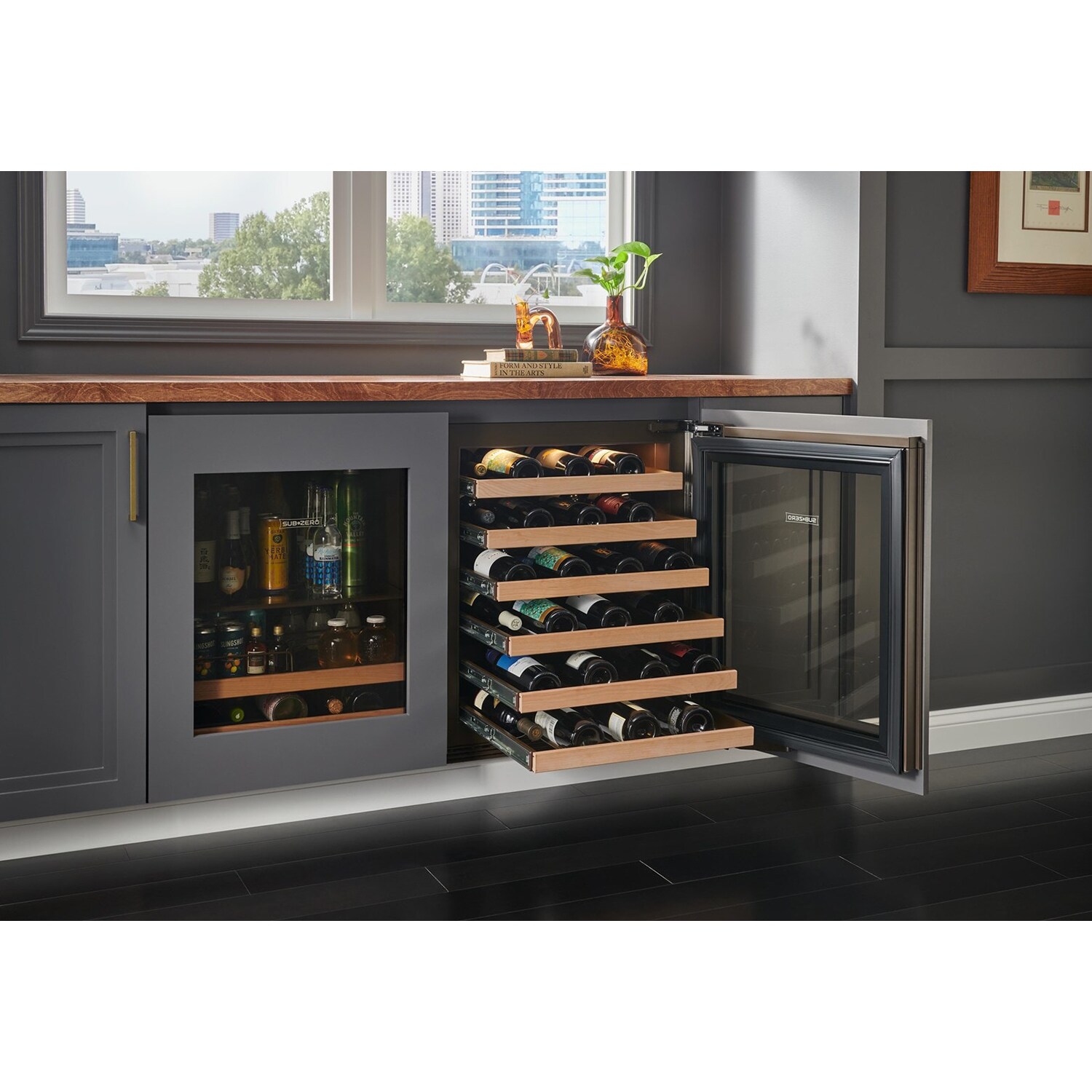 Sub-Zero Designer Series 24 in. Undercounter Smart Wine Cooler with Wood Racks, Single Temperature Zone & 42 Bottle Capacity - Custom Panel Ready, , hires