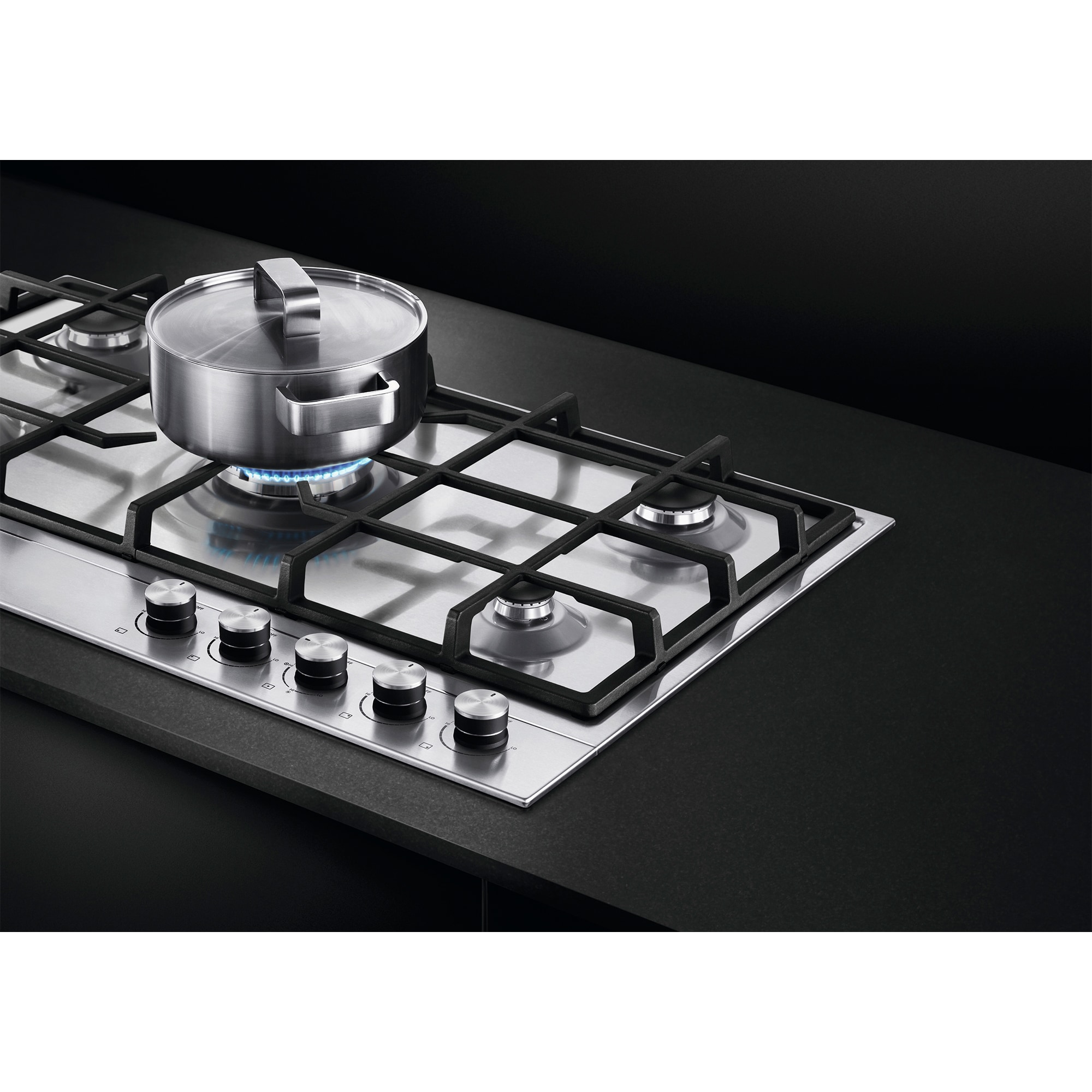 Fisher & Paykel Series 7 36 in. 5-Burner Natural Gas Cooktop with Power Burner - Stainless Steel, , hires