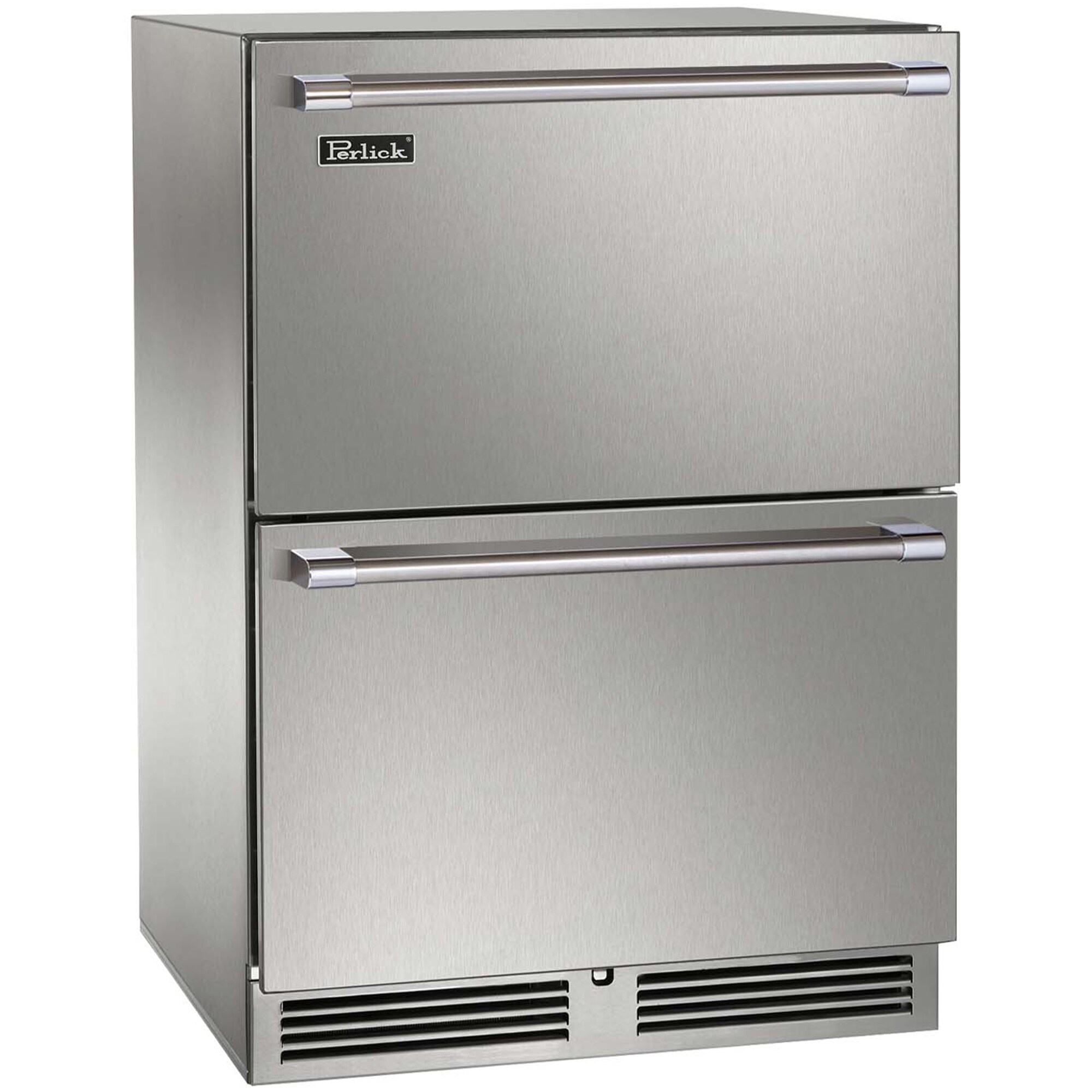 Perlick Signature Series 24 in. 5.2 cu. ft. Double Refrigerator Drawers - Stainless Steel, , hires