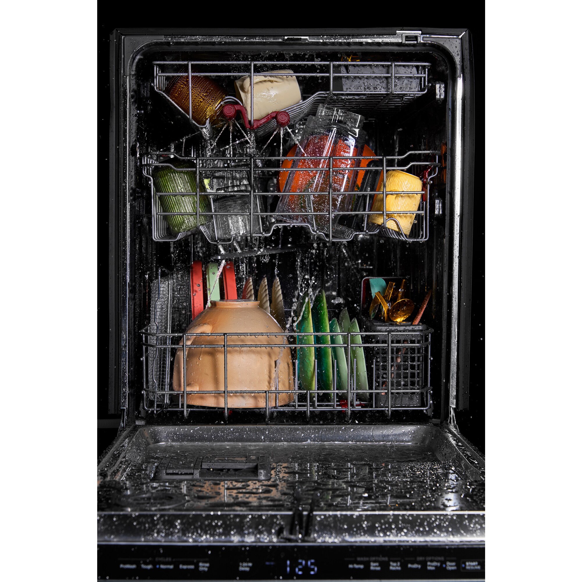 KitchenAid 24 in. Top Control Dishwasher with 44 dBA Sound Level, 3rd-Rack & Advanced ProDry System - Stainless Steel with PrintShield Finish, , hires