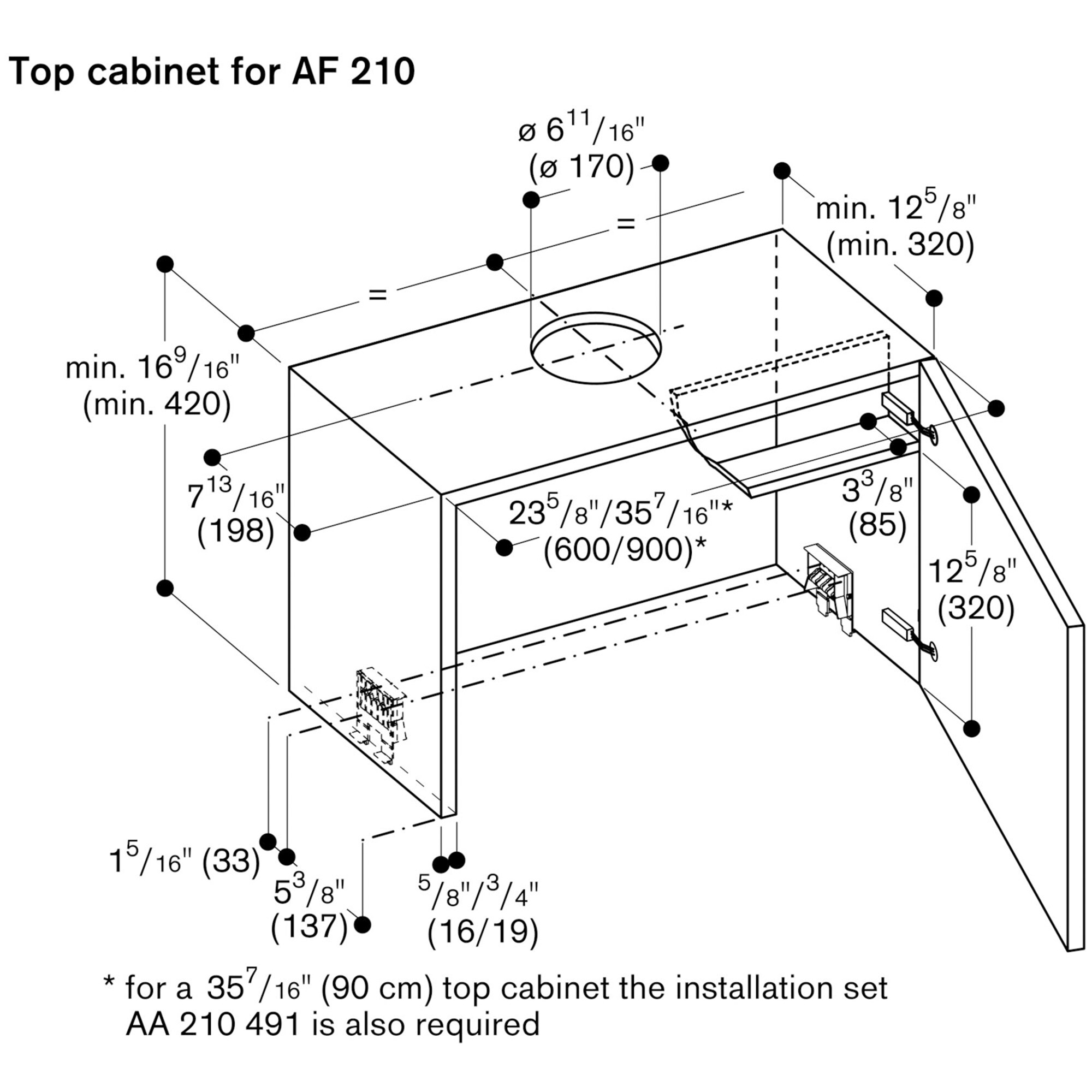 Gaggenau 200 Series 24 in. Standard Style Range Hood with 3 Speed Settings & 2 LED Light
