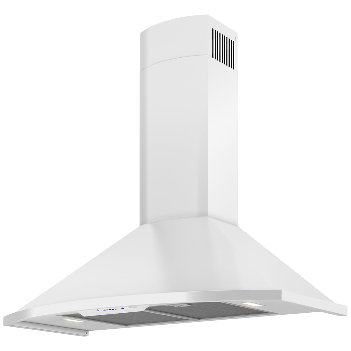 Zephyr 30 in. Convertible Chimney Style Range Hood with 600 CFM, 5 Fan Speeds & 2 LED Lights - White, , hires
