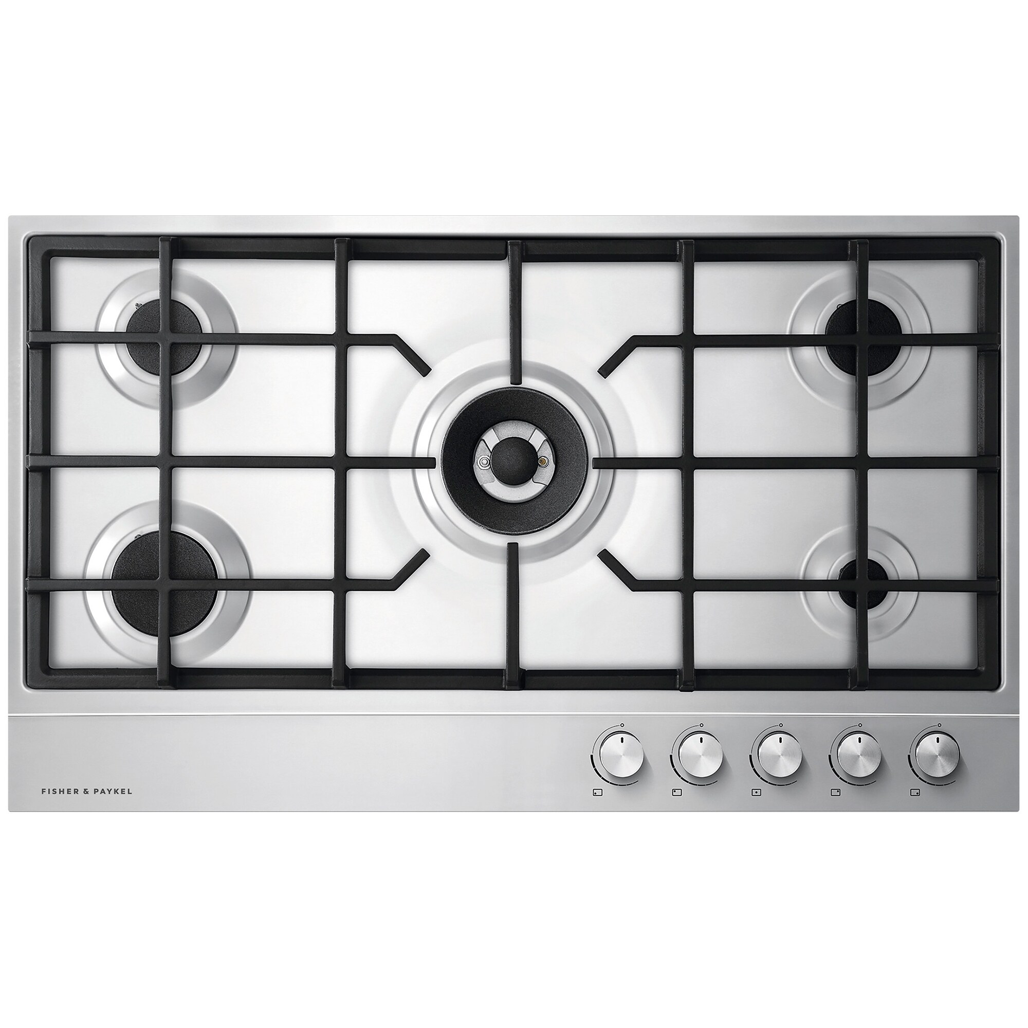 Fisher & Paykel Series 7 36 in. 5-Burner Natural Gas Cooktop with Power Burner - Stainless Steel, , hires