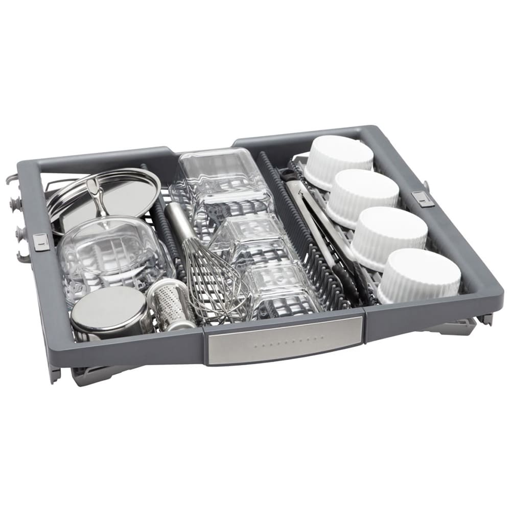 Bosch 800 Series 24 in. Top Control Smart Dishwasher with 42 dBa Sound Level, 3rd-Rack, CrystalDry & Pocket - Stainless Steel, Stainless Steel, hires