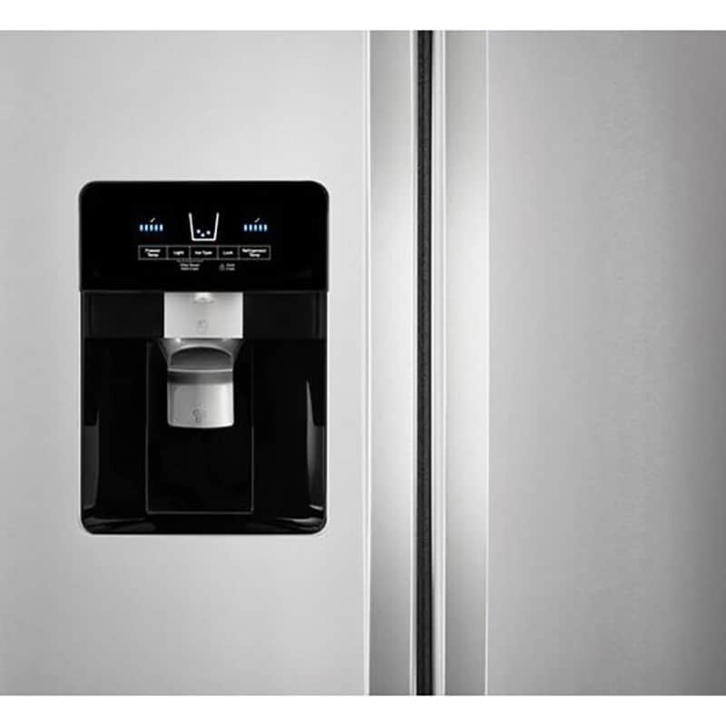 Whirlpool 33 in. 21.4 cu. ft. Side by Side Refrigerator with Ice & Water Dispenser - Monochromatic Stainless Steel, Monochromatic Stainless Steel, hires