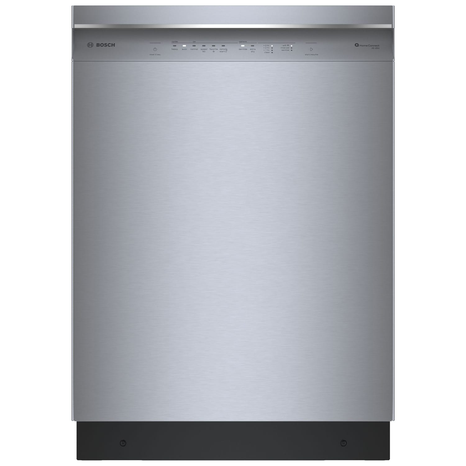 Bosch 300 Series 24 in. Front Control Smart Dishwasher with 46 dBa Sound Level, 3rd-Rack, PureDry & Pocket - Stainless Steel, , hires