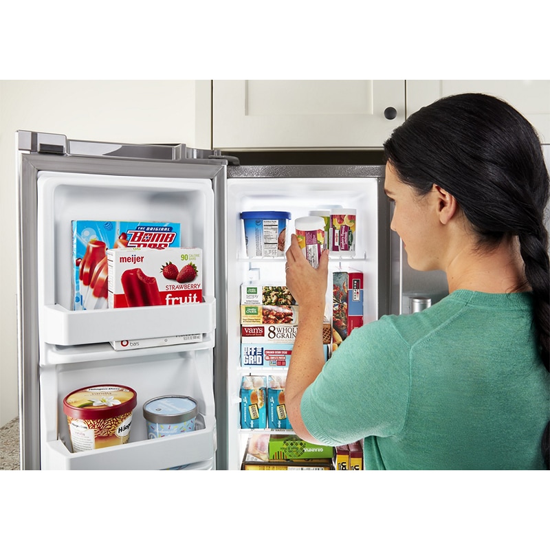 Maytag 36 in. 24.9 cu. ft. Side by Side Refrigerator - Fingerprint Resistant Stainless Steel, , hires