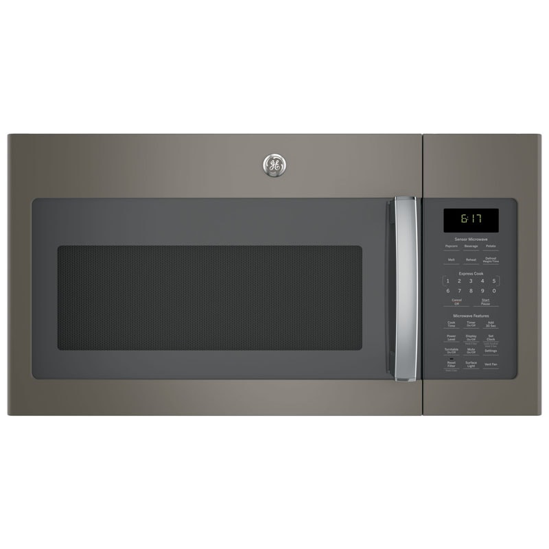 GE 30 in. 1.7 cu. ft. 1000W Over-the-Range Microwave with 300 CFM & Sensor Cooking - Slate, Slate, hires