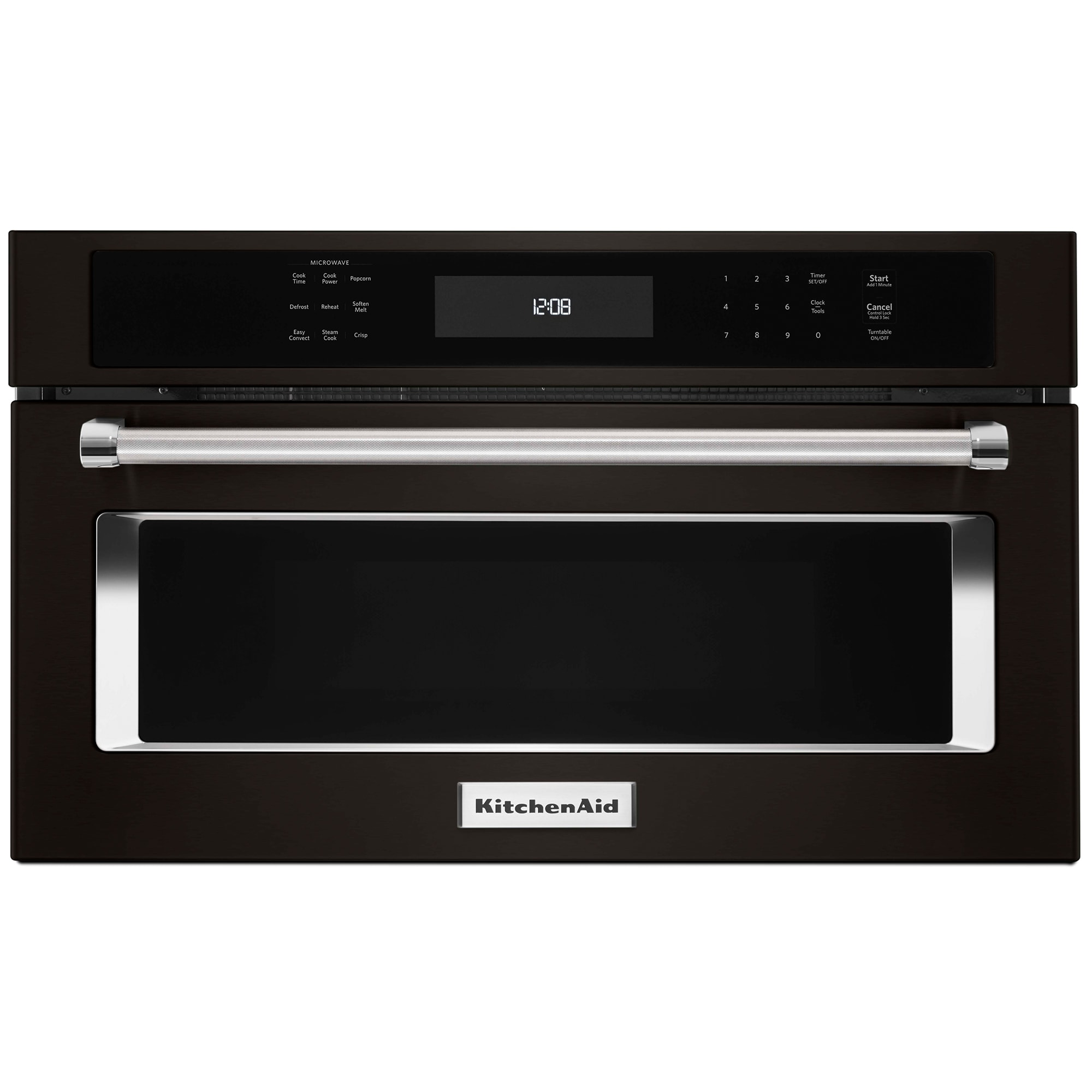 KitchenAid 30 in. 1.4 cu. ft. 900W Built-In Microwave with Convection & Sensor Cooking - Black Stainless Steel with PrintShield Finish, Black Stainless Steel with PrintShield Finish, hires
