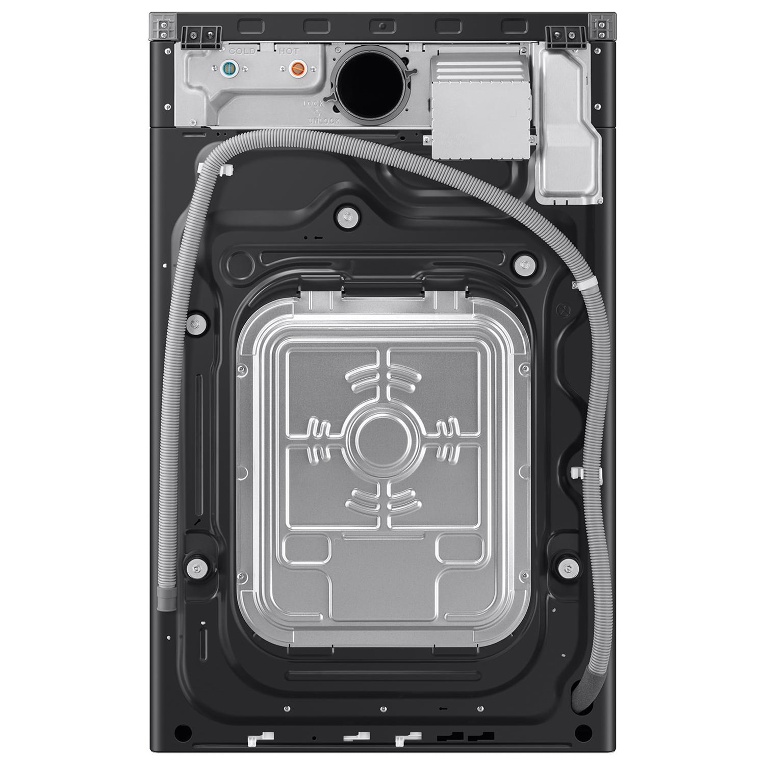 Samsung Bespoke 27 in. 5.3 cu. ft. Smart Electric Front Load AI All-in-one Combo with Sanitize and Steam Cycle - Dark Steel, Dark Steel, hires