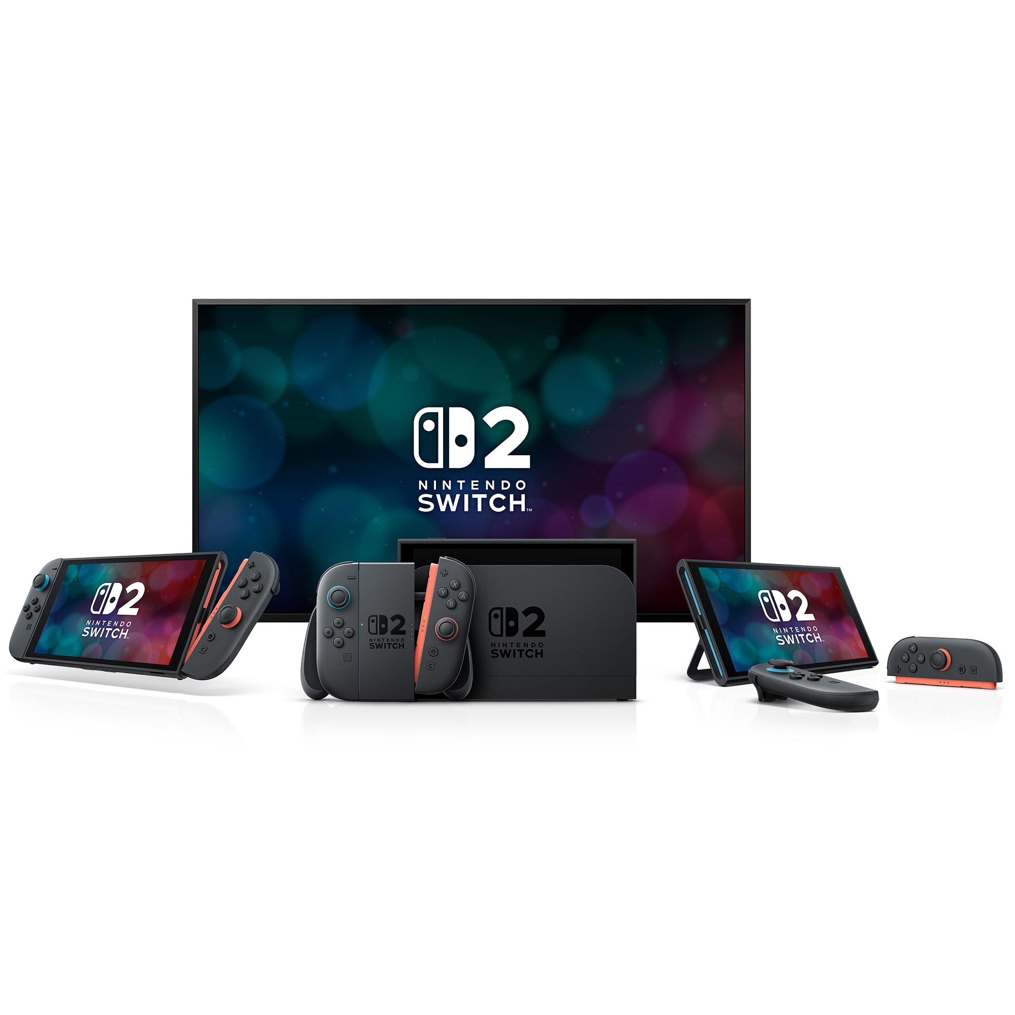 Nintendo Switch 2 with Light Blue and Red Joy Con, , hires