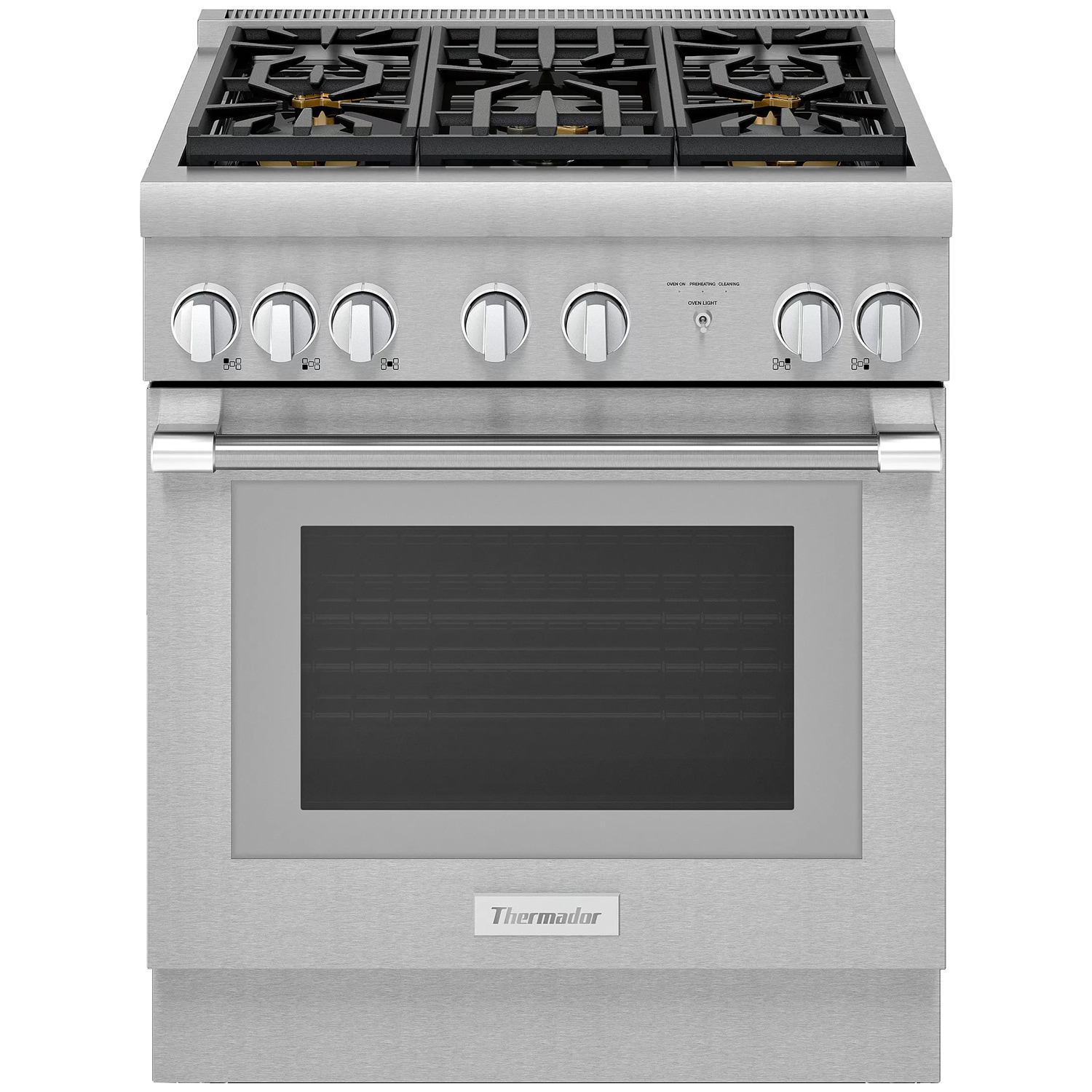 Thermador Pro Harmony Professional Series 30 in. 4.4 cu. ft. True European Convection Dual Fuel Range with 5 Sealed Burners - Stainless Steel, , hires