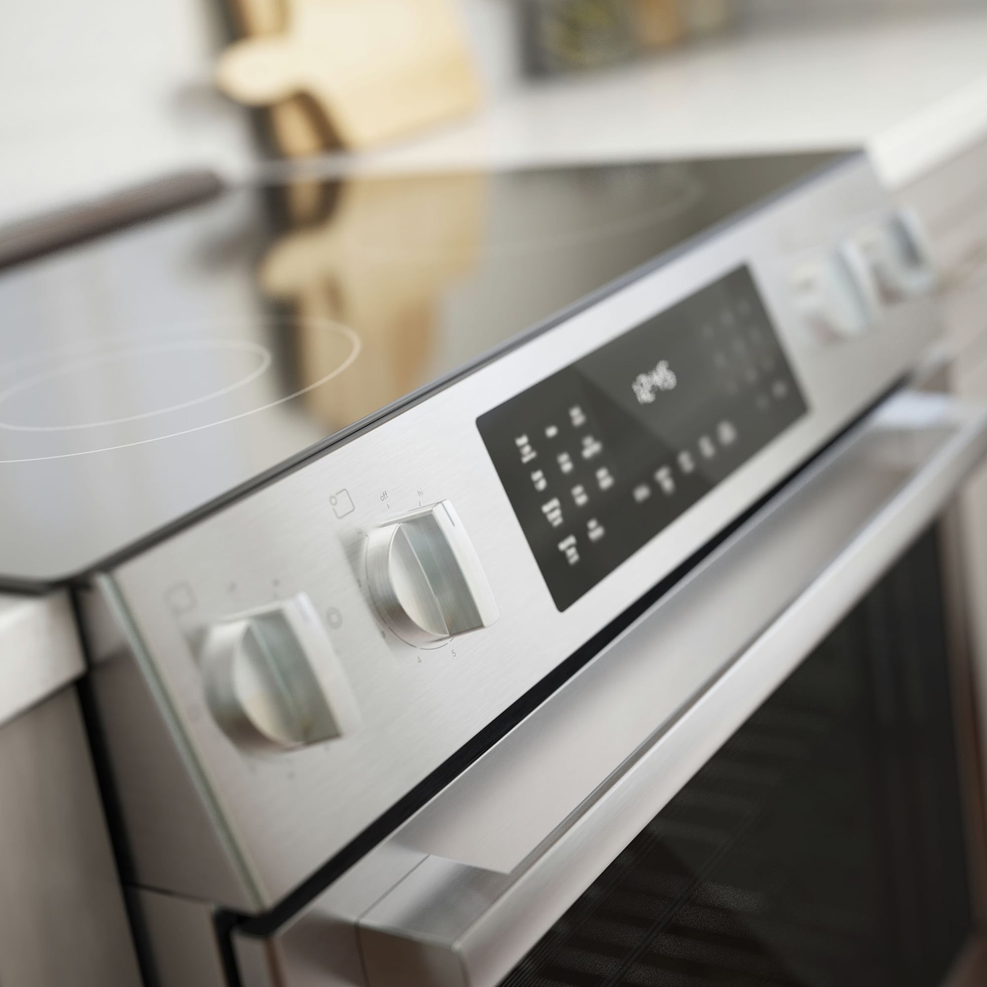 Bosch 800 Series 30 in. 4.6 cu. ft. True European Convection Slide-In Electric Range with Smoothtop Burners - Stainless Steel, , hires