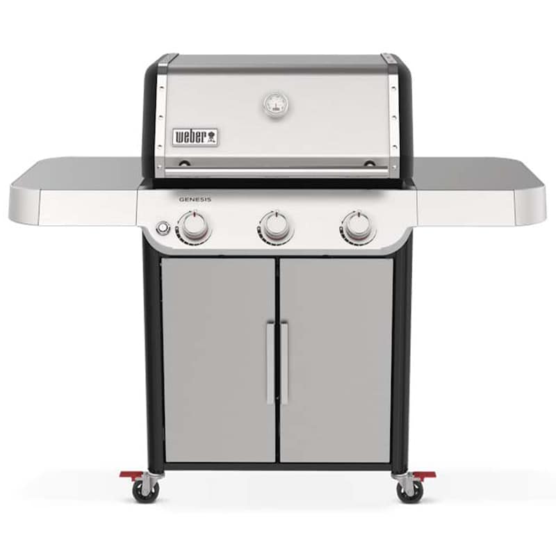 Weber Genesis S-315 Series 3-Burners Liquid Propane Gas Grill with Electronic Ignition System - Stainless Steel, , hires