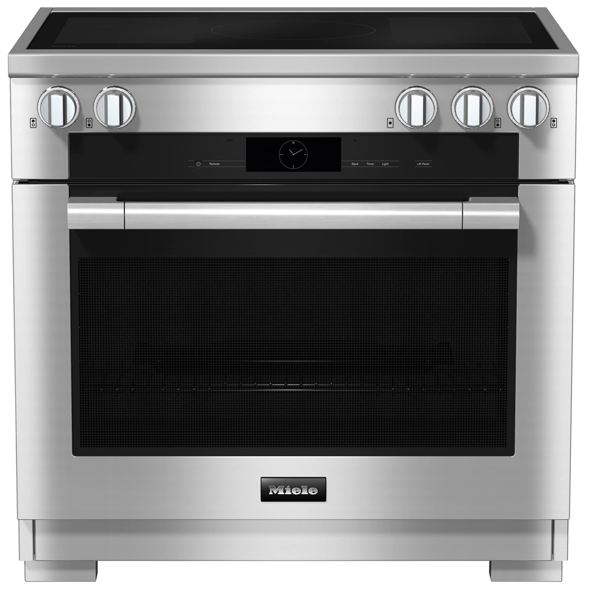 Miele 36 in. 5.7 cu. ft. Smart Dual Convection Electric Range with 5 Induction Burners - Clean Touch Steel, , hires