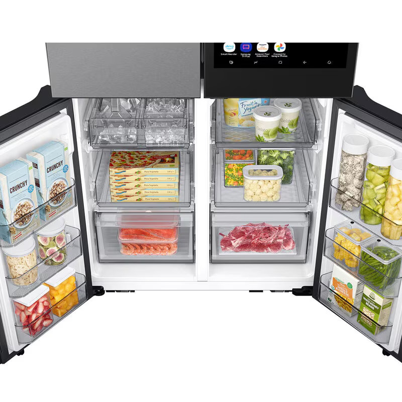 Samsung Bespoke 36 in. 28.6 cu. ft. Smart 4-Door French Door Refrigerator with Internal Water Dispenser - Fingerprint Resistant Stainless, Fingerprint Resistant Stainless, hires