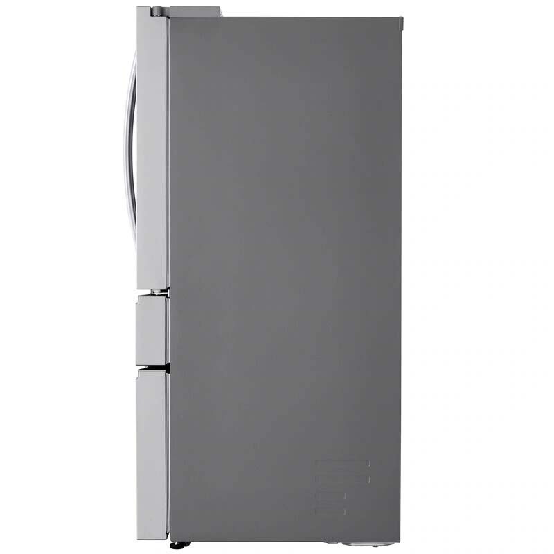 LG 36 in. 24.5 cu. ft. Smart Counter Depth 4-Door French Door Refrigerator with Ice & Water Dispenser - PrintProof Stainless Steel, , hires