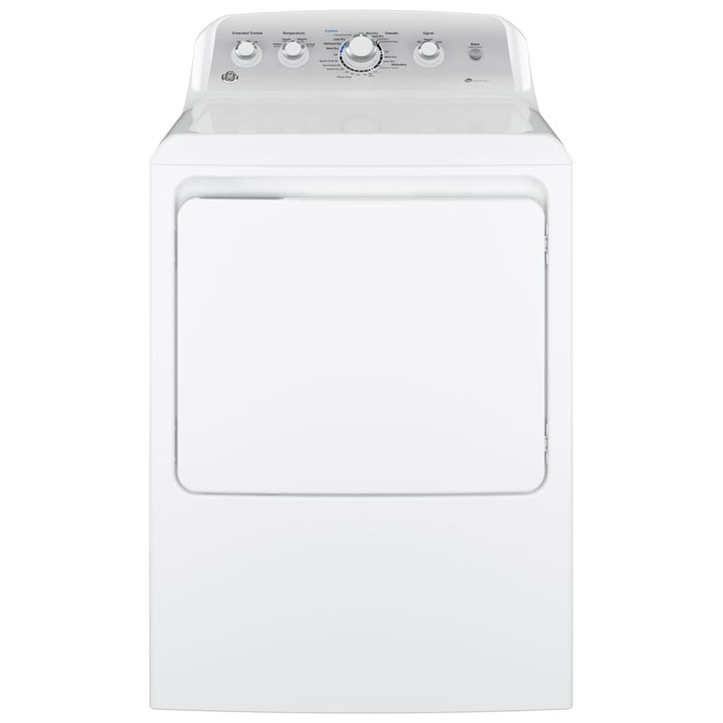 GE 27 in. 7.2 cu. ft. Electric Dryer with Aluminized Alloy Drum & Sensor Dry - White, , hires