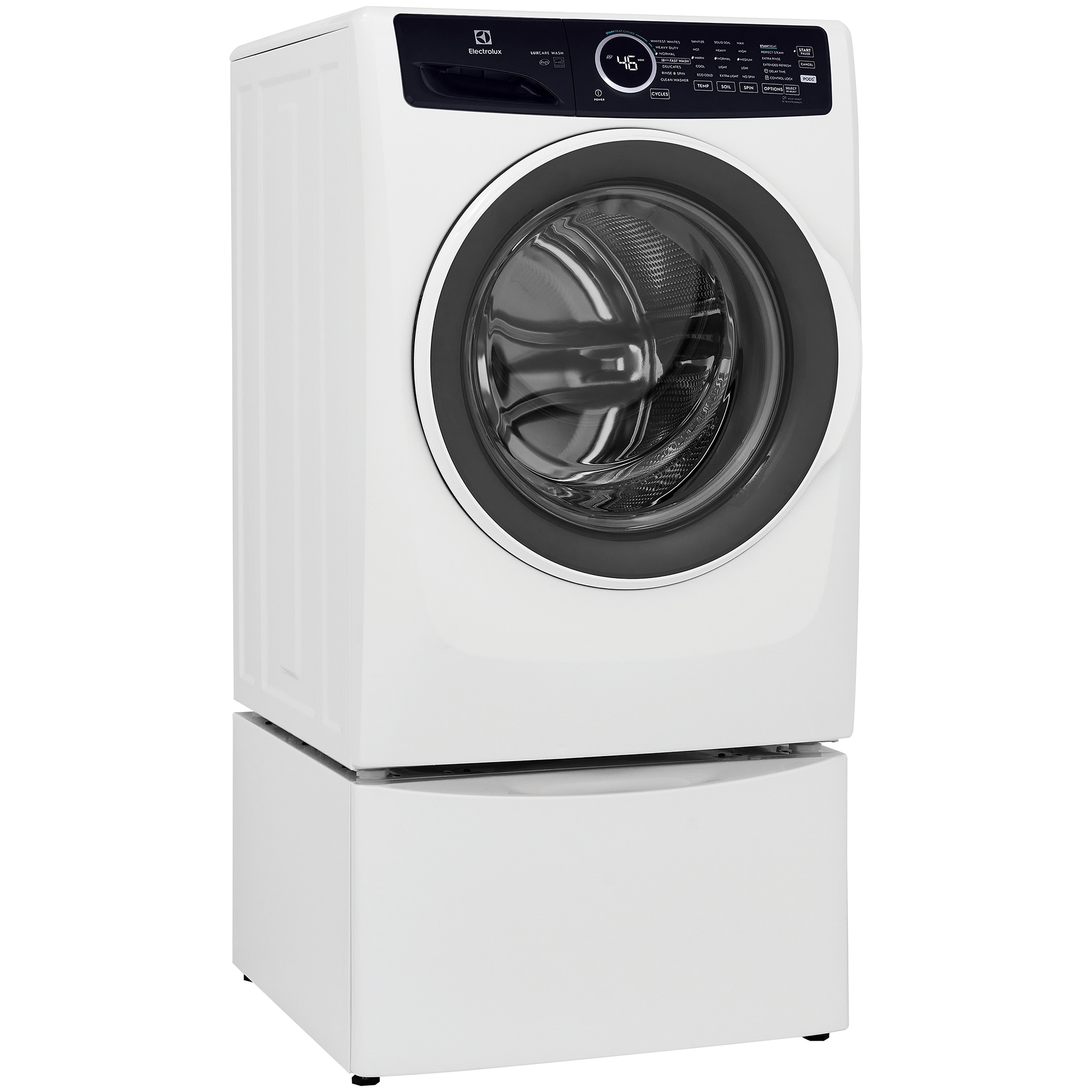 Electrolux 400 Series 27 in. 4.5 cu. ft. Stackable Front Load Washer with LuxCare Wash, Sanitize & Steam Cycle - White, White, hires