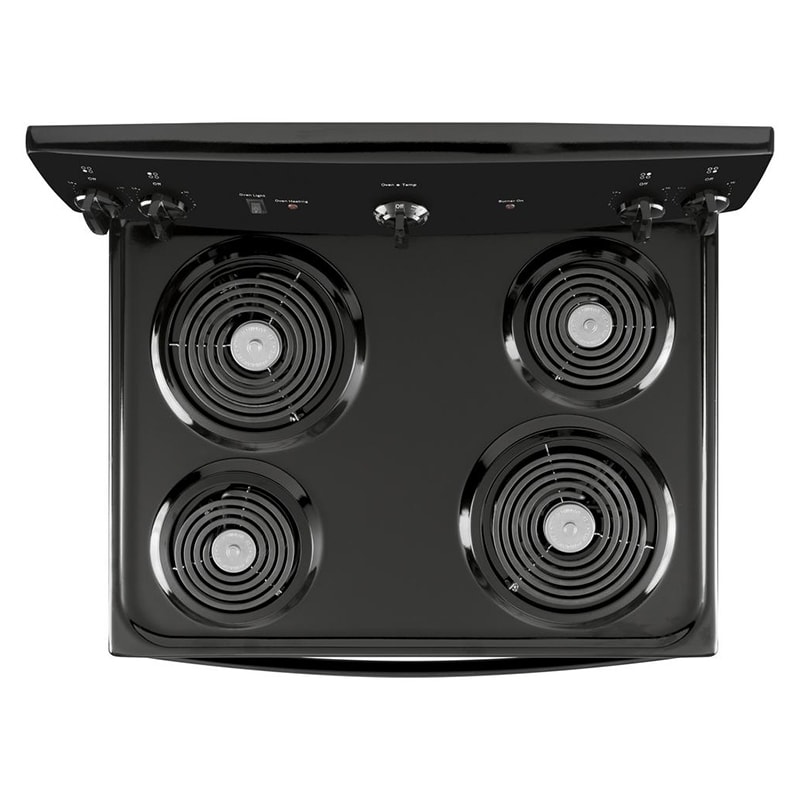 GE 30 in. 5 cu. ft. Electric Range with Coil Burners - Black, Black, hires