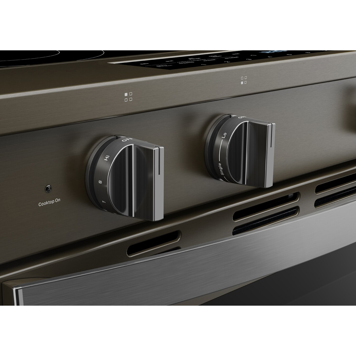 Whirlpool 30 in. 5.3 cu. ft. Smart Air Fry True European Convection Slide-In Electric Range with Radiant Burners - Black with Stainless Steel, Black with Stainless Steel, hires