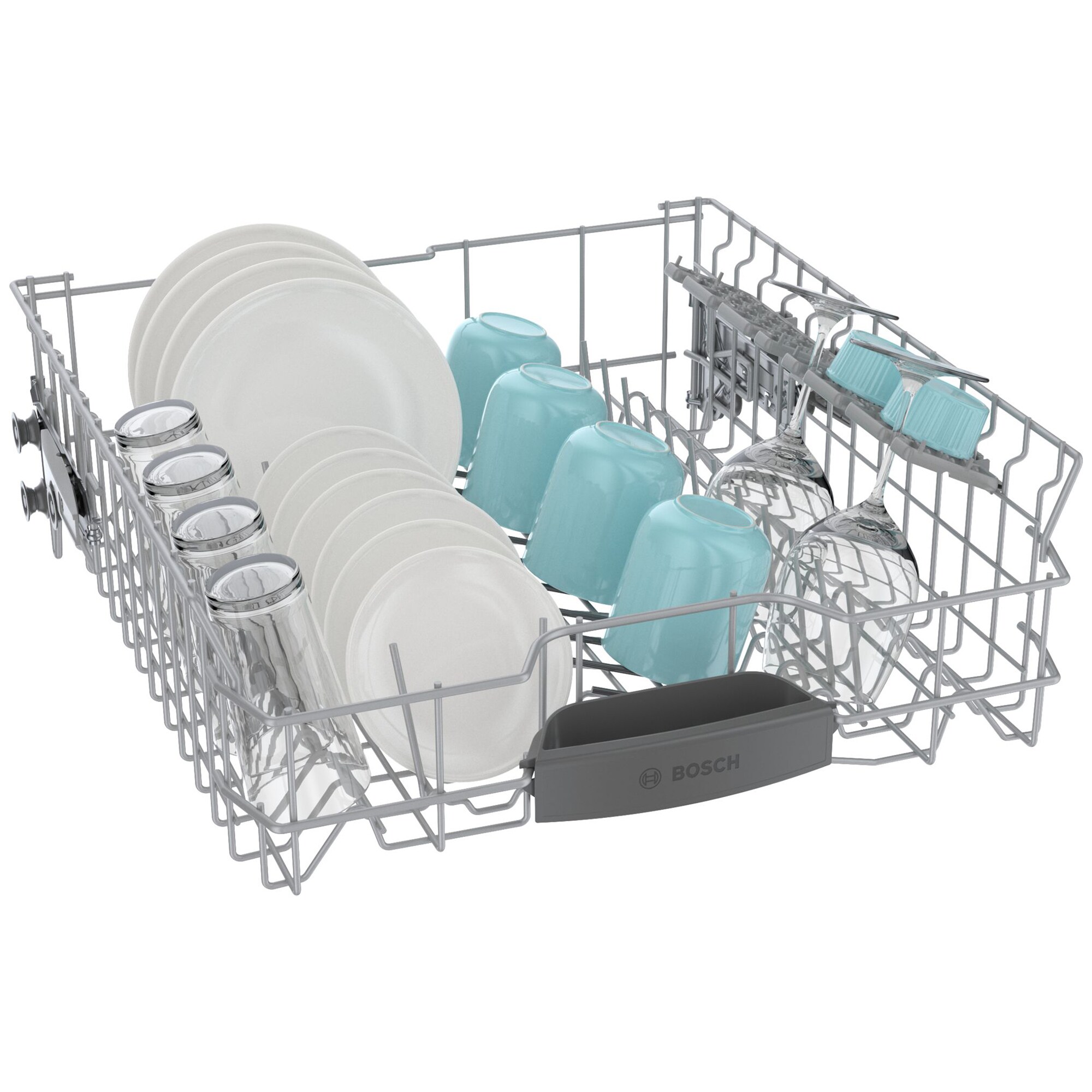 Bosch 300 Series 24 in. Front Control Smart Dishwasher with 46 dBa Sound Level, 3rd-Rack, PureDry & Pocket - Stainless Steel, , hires