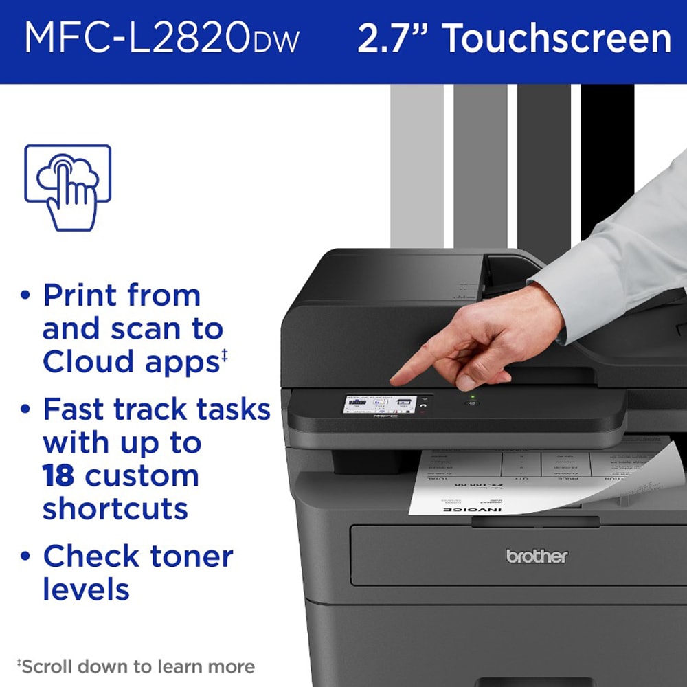 Brother MFCL2820DW Laser MultiFunction Printer P.C. Richard & Son