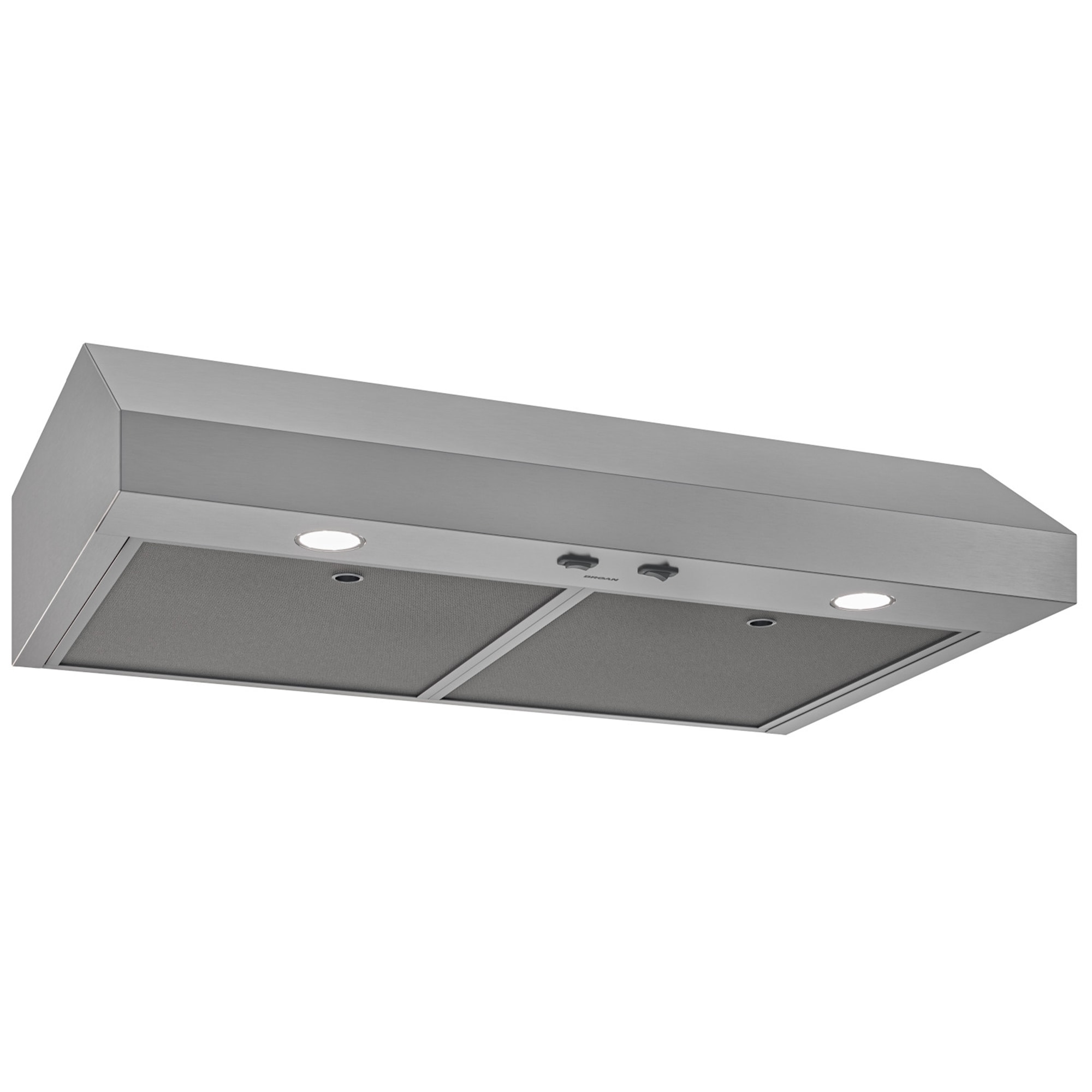 Broan Glacier GLA1 Series 36 in. Convertible Standard Style Range Hood with 350 CFM, 2 Fan Speeds & 2 LED Lights - Stainless Steel, , hires