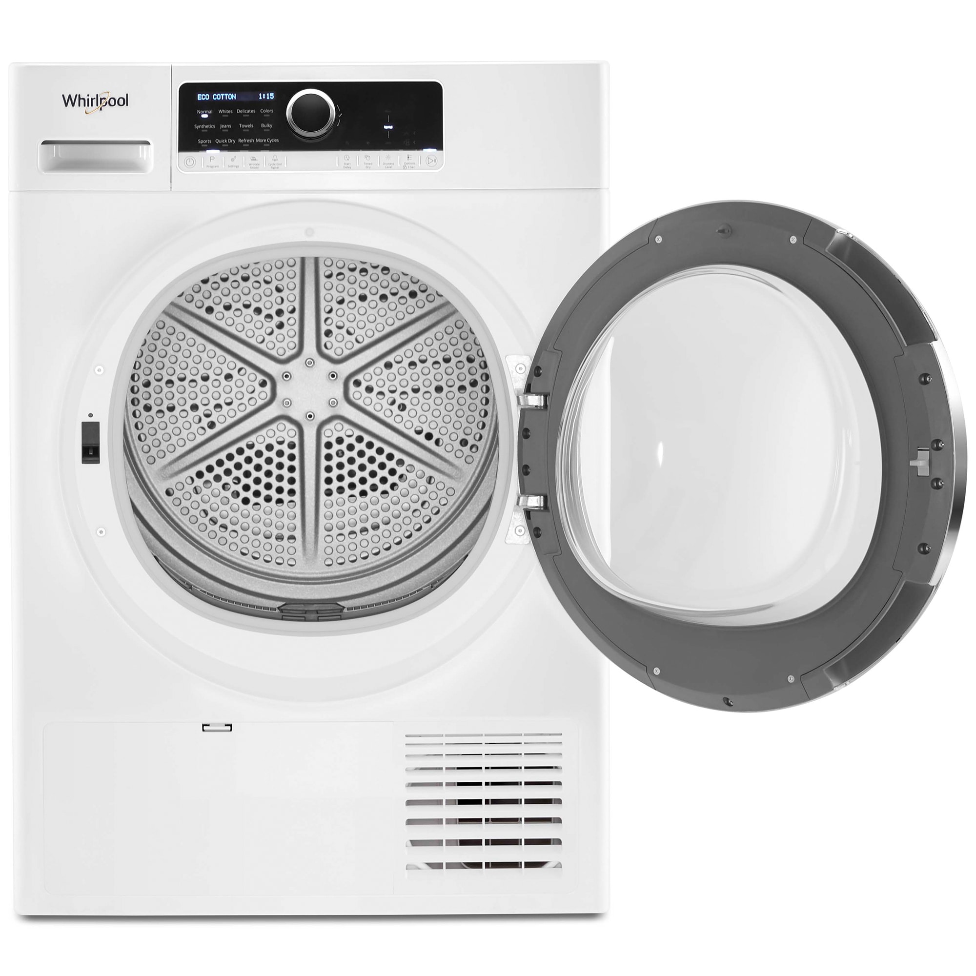 Whirlpool 24 in. 4.3 cu. ft. Ventless Electric Dryer with Delicate Cycle for Small Spaces - White, , hires