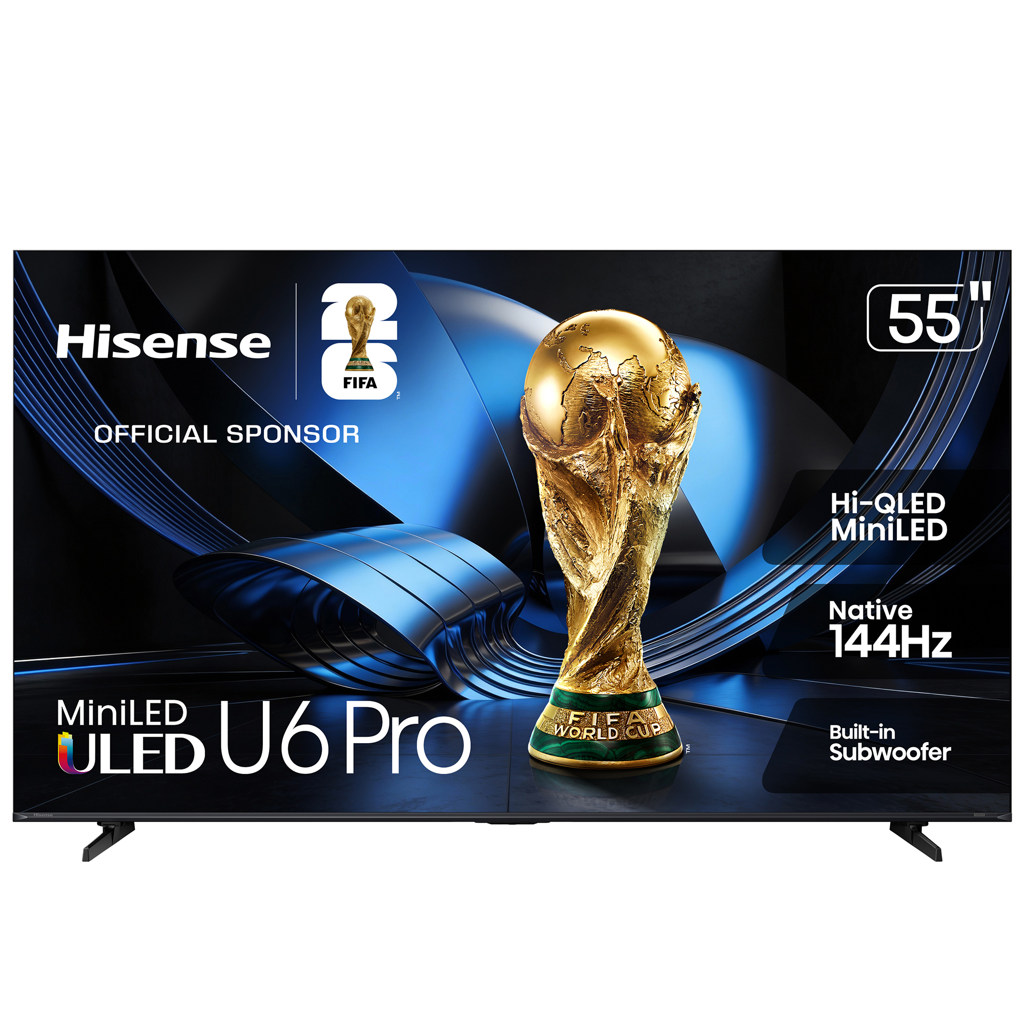 Hisense - 55" Class U6 Pro Series LCD 4K UHD Smart VIDAA TV, 55 Inch TVs | 55U6SVPRO | P.C. Richard & Son