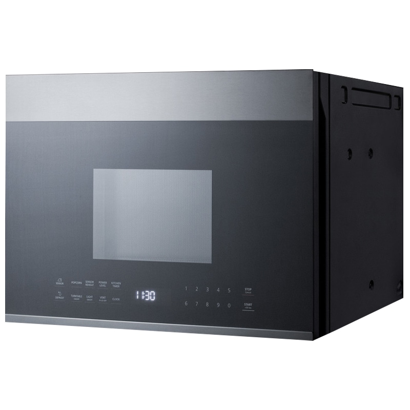 Summit 24 in. 1.3 cu. ft. 1000W Over-the-Range Microwave with 300 CFM & Sensor Cooking - Stainless Steel, , hires