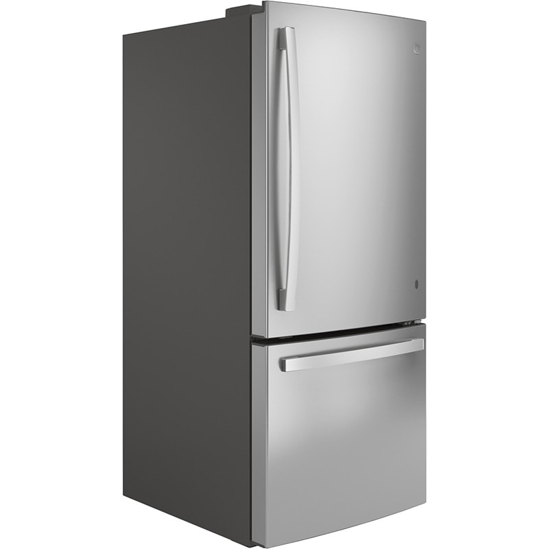 GE 30 in. 21.0 cu. ft. Bottom Freezer Refrigerator with Ice Maker - Fingerprint Resistant Stainless, , hires