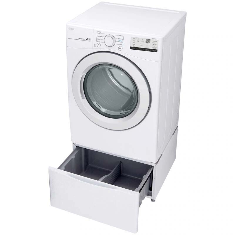 LG 27 in. 7.4 cu. ft. Stackable Gas Dryer with Sensor Dry White P.C. Richard & Son