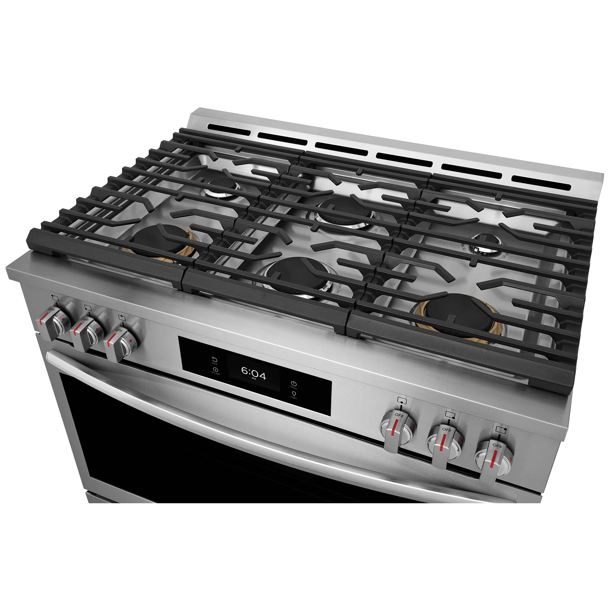 Frigidaire Gallery 36 in. 4.6 cu. ft. Air Fry True European Convection Steam Dual Fuel Range with 6 Sealed Burners - Stainless Steel, , hires