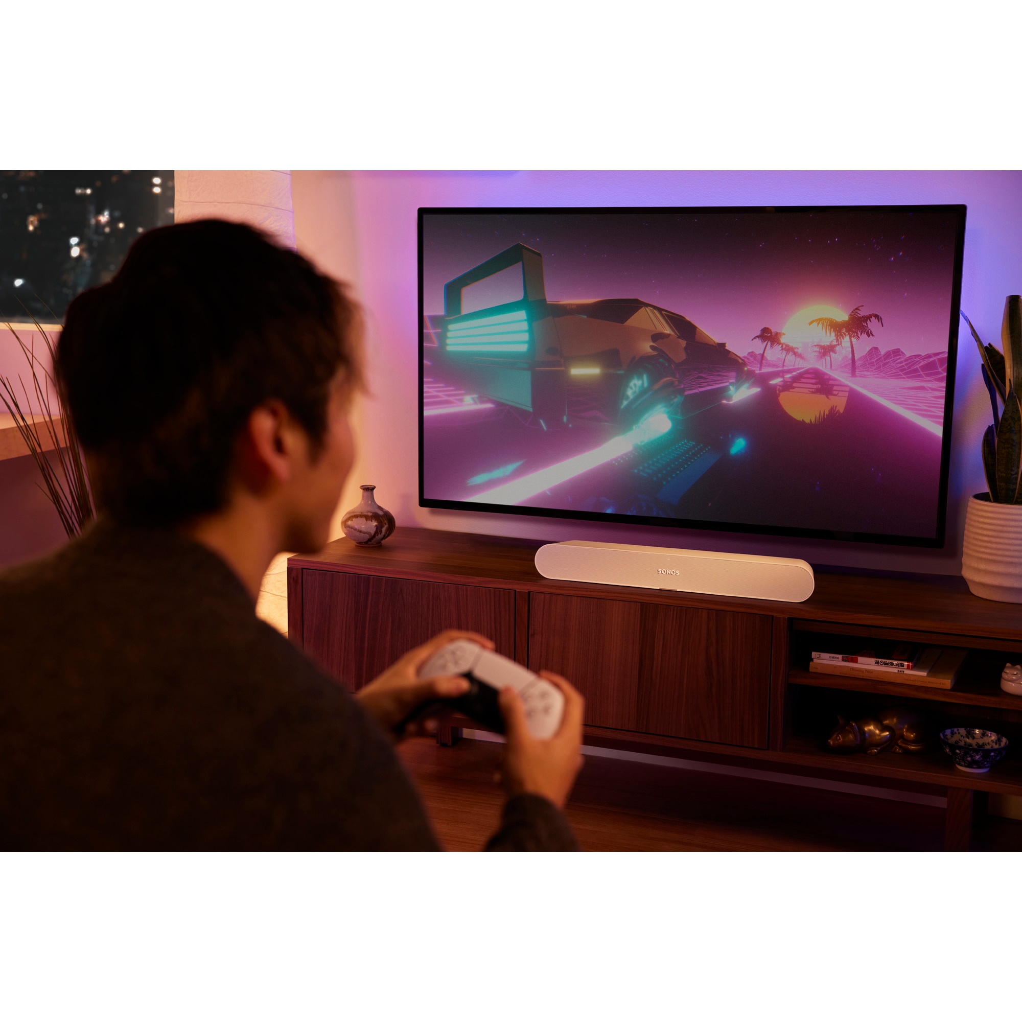 Sonos Ray 2 Channel Smart Sound Bar - White, White, hires