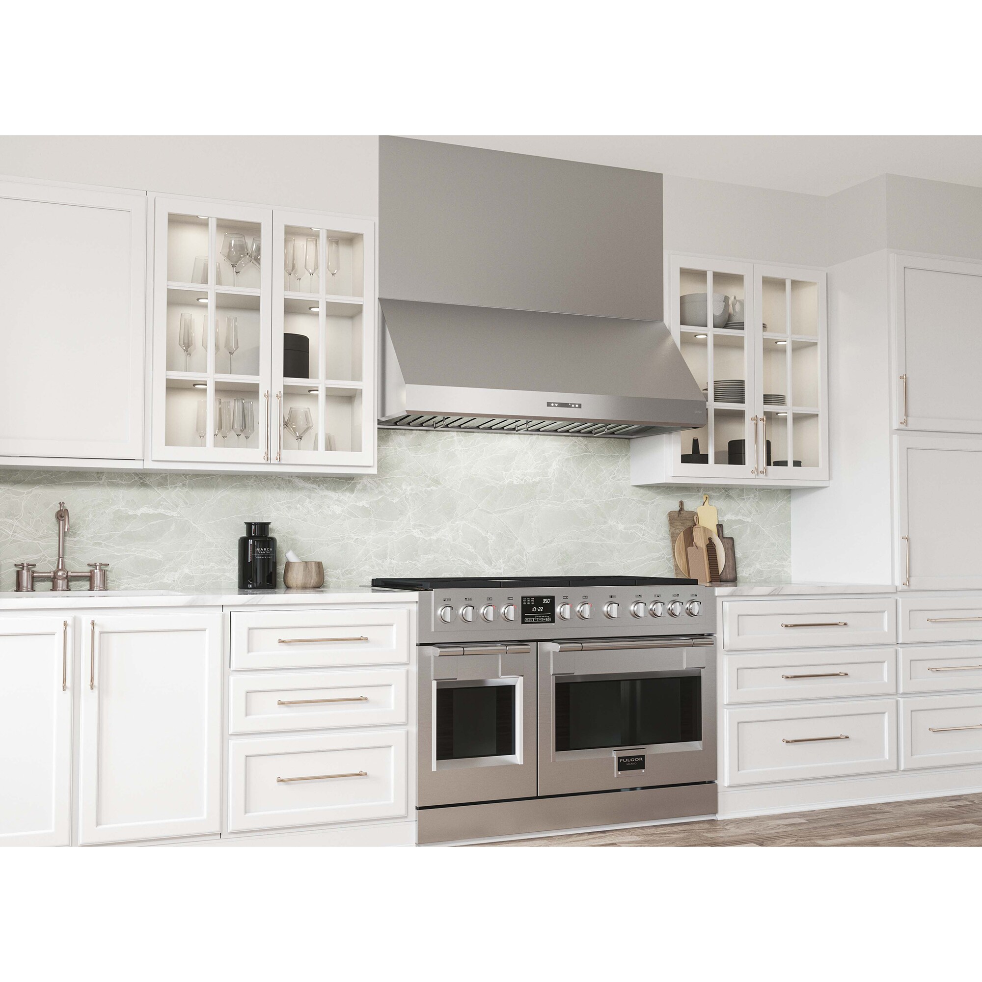 Zephyr 30 in. Canopy Pro Style Range Hood with 6 Speed Settings, 700 CFM & 2 LED Lights - Stainless Steel, , hires