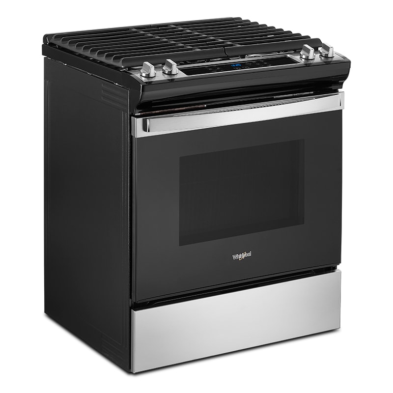 Whirlpool 30 in. 5 cu. ft. Slide-In Gas Range with 4 Sealed Burners - Stainless Steel, Stainless Steel, hires