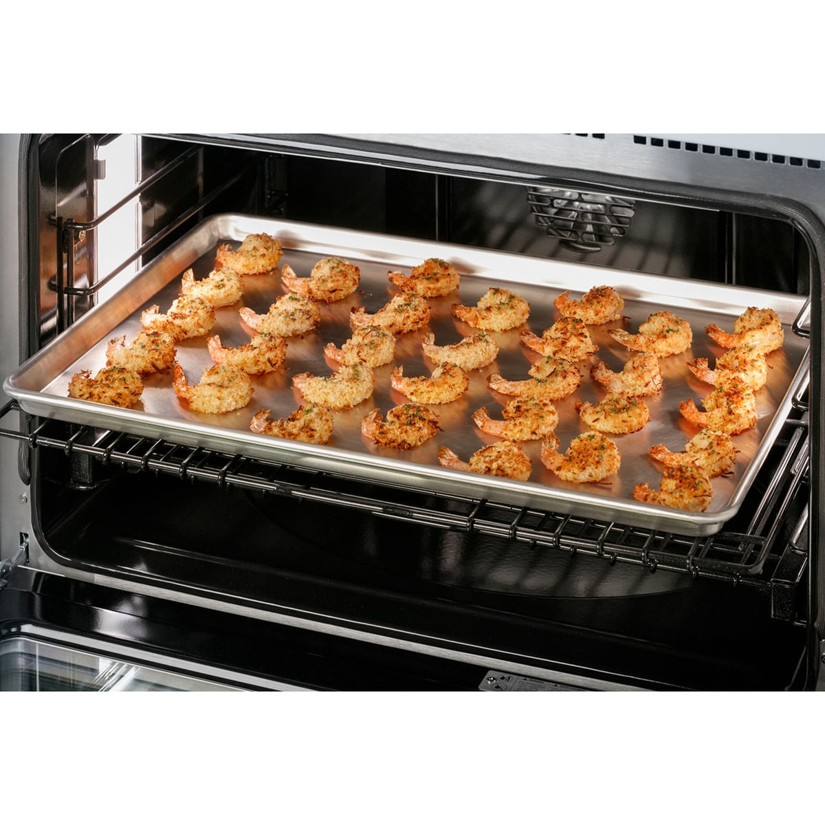 Cafe Commercial-Style 48 in. 8.2 cu. ft. Smart Air Fry True European Convection Double Oven Dual Fuel Range with 6 Sealed Burners & Griddle - Stainless Steel, Stainless Steel, hires