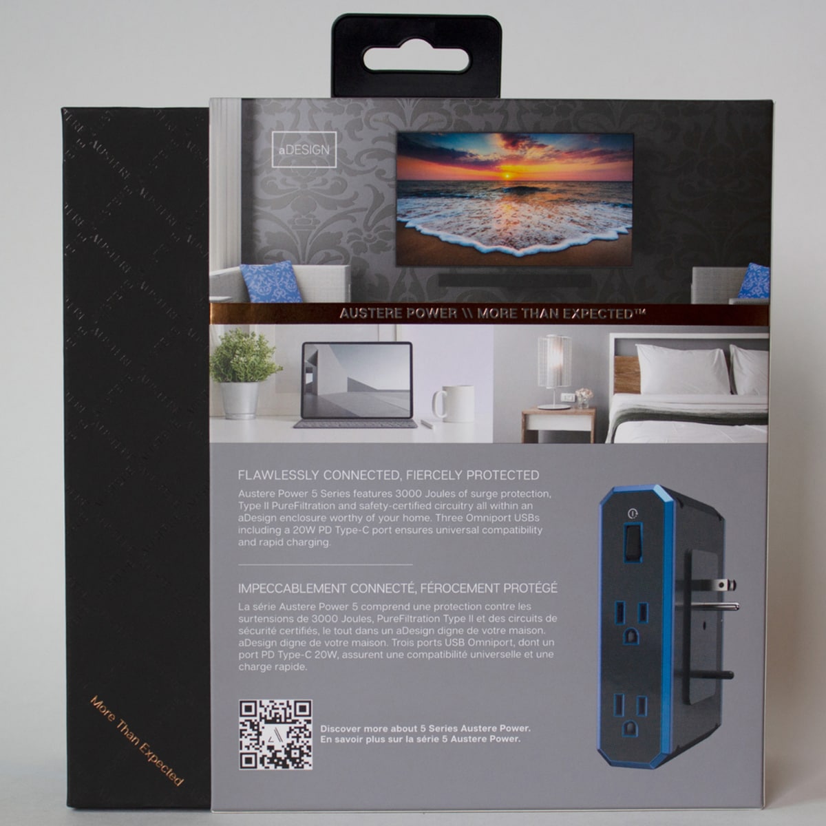 Austere V Series Power 4-Outlet 3,000 Joules Surge Protector, , hires