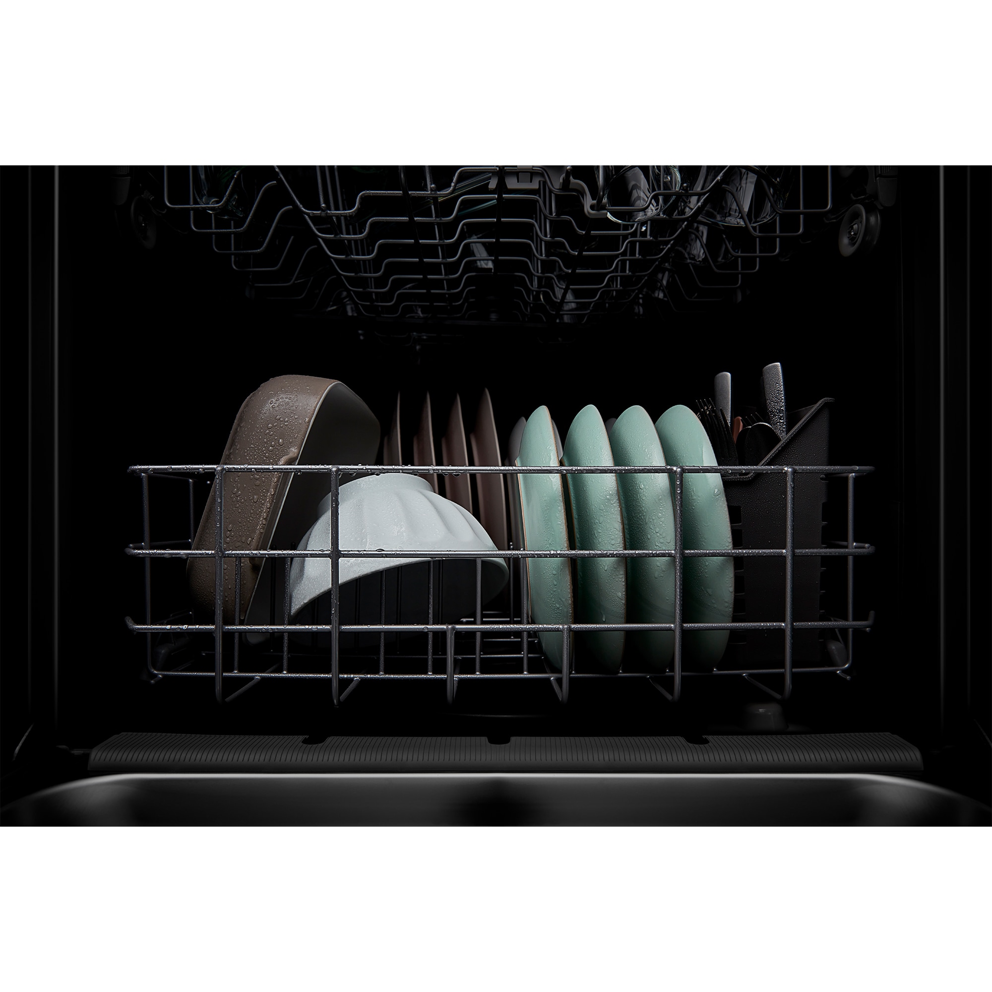 Whirlpool 24 in. Top Control Dishwasher with 55 dBa Sound Level & Pocket - Black, Black, hires