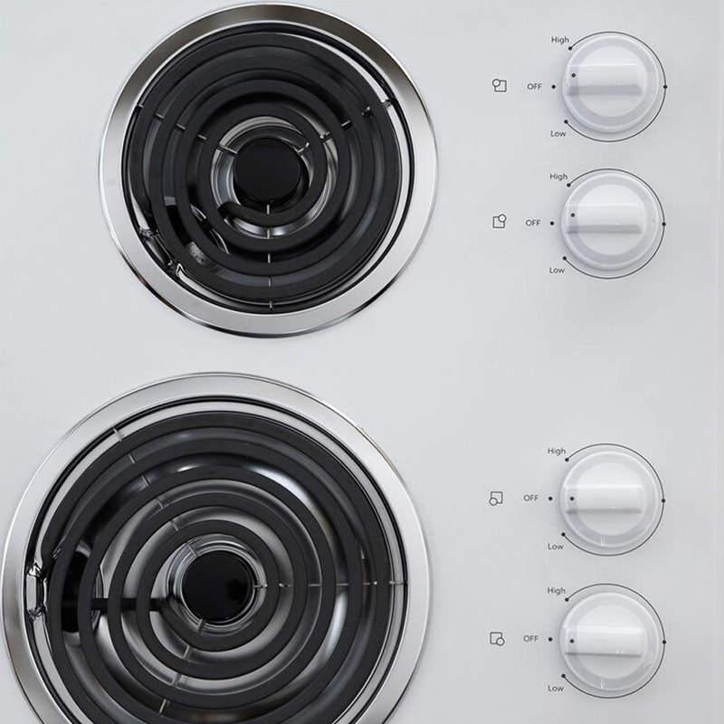 Whirlpool 30 in. 4Burner Electric Coil Cooktop with Simmer & Power