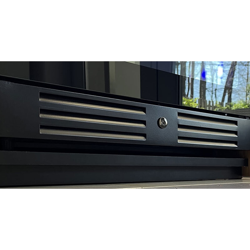 XO 24 in. Built-In/Freestanding 15.0 cu. ft. Beverage Center with Adjustable Shelves & Digital Control - Black Glass, , hires