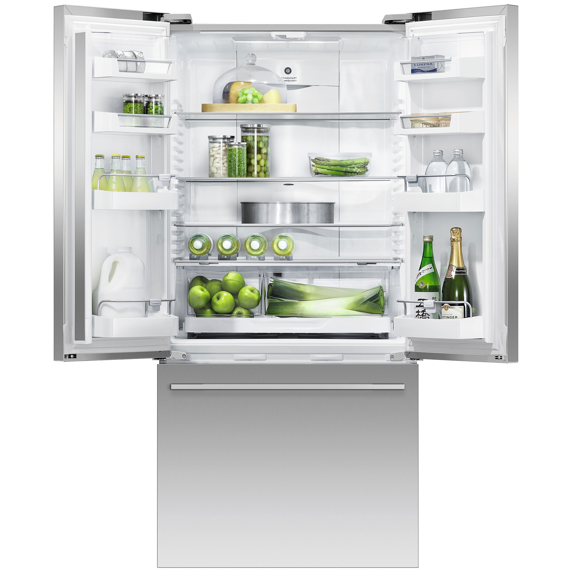 Fisher & Paykel Series 7 31 in. 16.9 cu. ft. Smart Counter Depth French Door Refrigerator - Stainless Steel, , hires