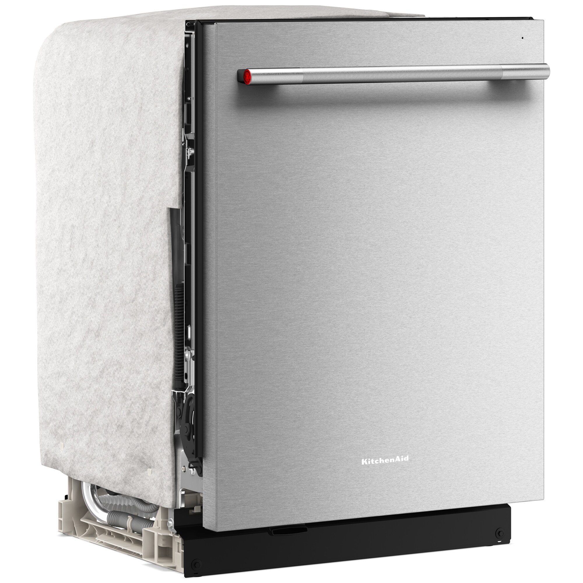 KitchenAid 24 in. Top Control Dishwasher with 44 dBA Sound Level, 3rd-Rack & Advanced ProDry System - Stainless Steel with PrintShield Finish, , hires
