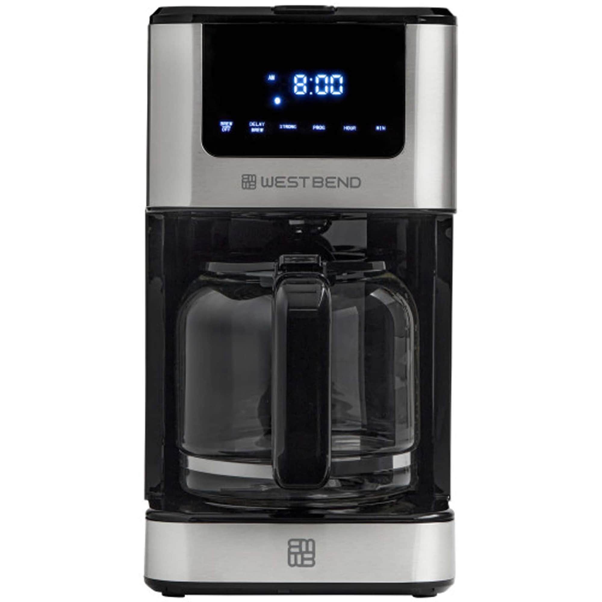 Westbend 12-Cup Touchscreen Hot & Iced Coffee Maker - Stainless Steel, , hires