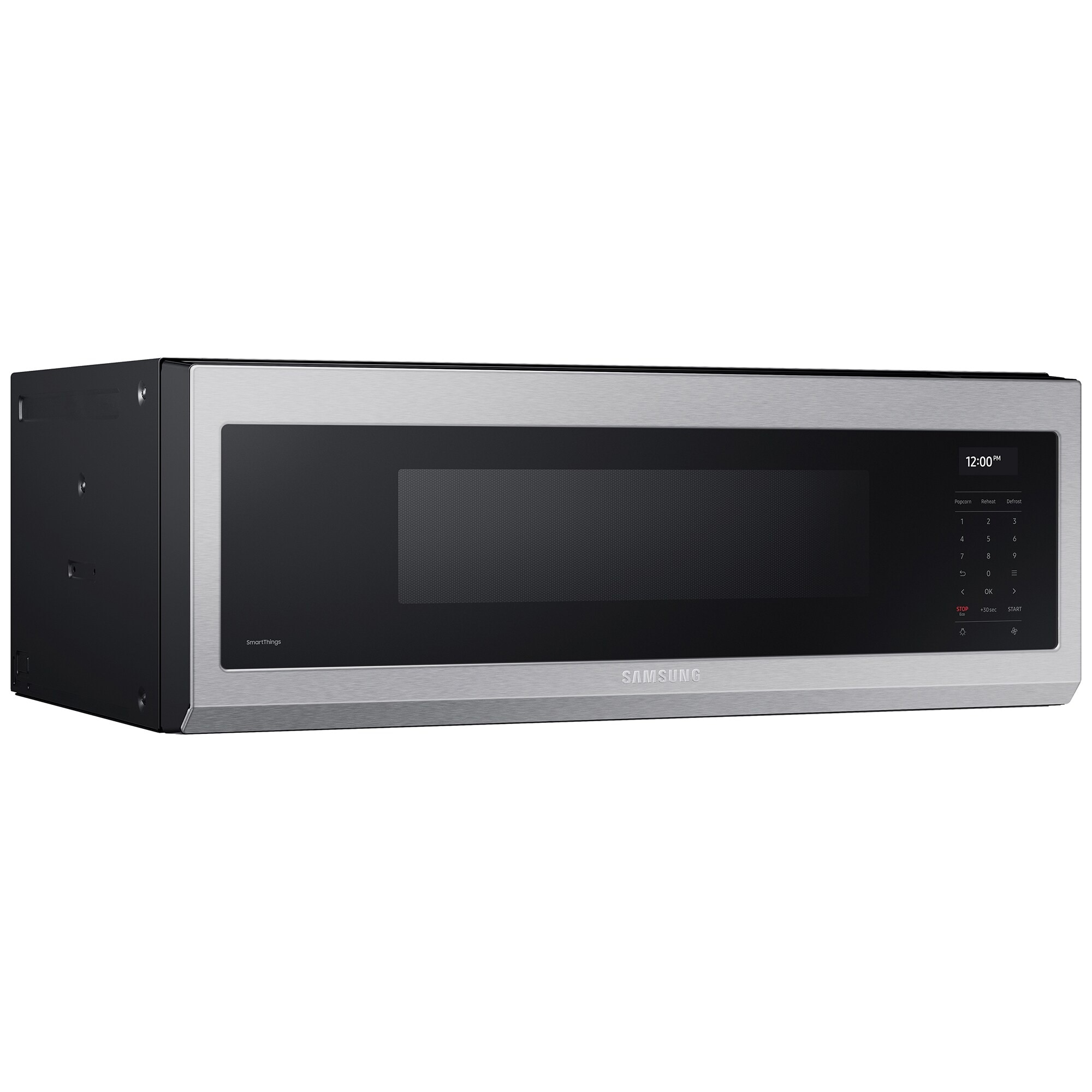 Samsung 30 in. 1.1 cu. ft. 1100W Low Profile Smart Over-the-Range Microwave with 550 CFM & Sensor Cooking - Stainless Steel, Stainless Steel, hires