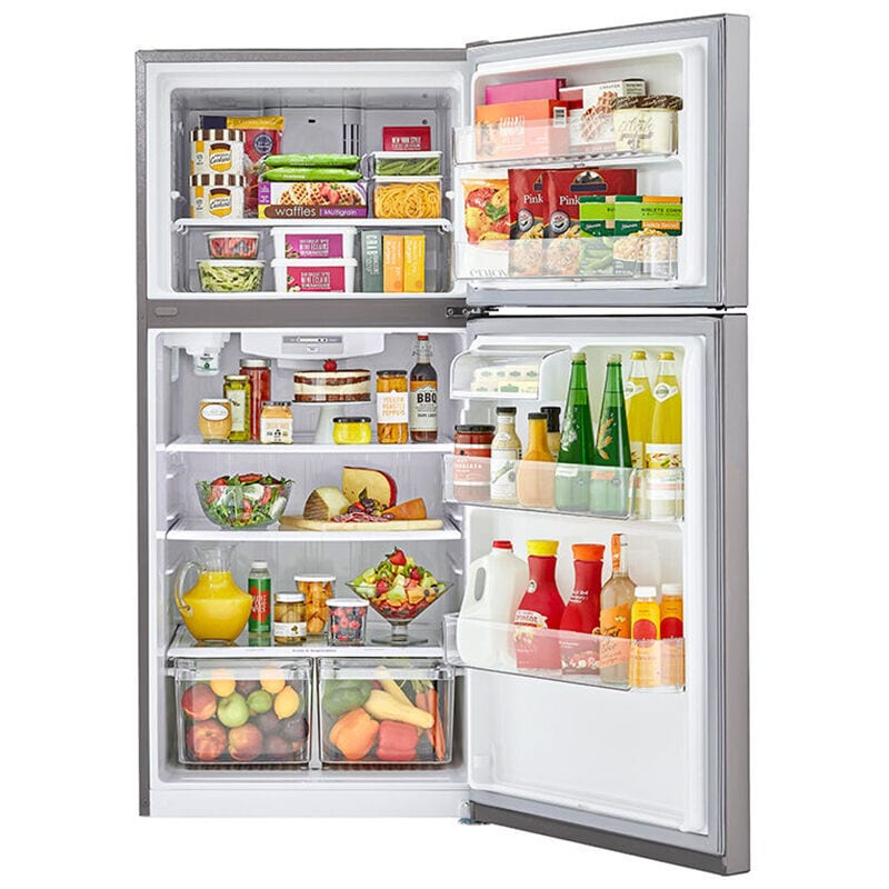 LG 33 in. 23.8 cu. ft. Top Freezer Refrigerator with Internal Water Dispenser - Stainless Steel, , hires